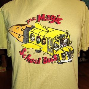 The Magic School Bus Tshirt women's L Nostalgia 90s